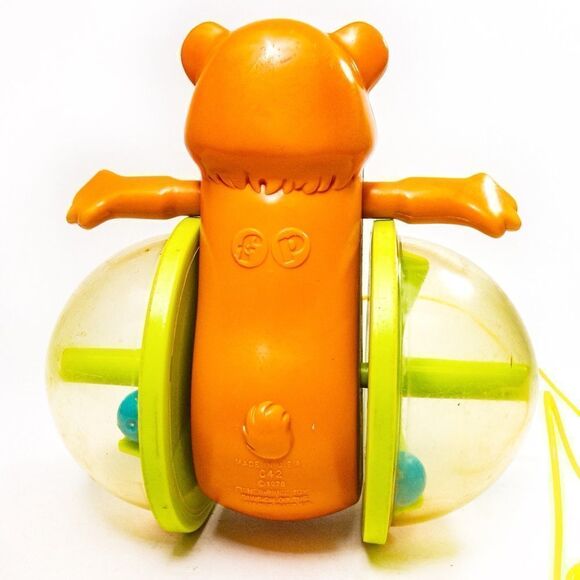 Vintage Fisher-Price Bob-Along Bear 1978 Rattle Pull Toy - Picture 4 of 7